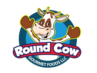Round Cow Gourmet Foods LLC logo design by logoguy
