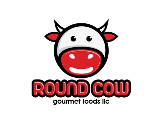 Round Cow Gourmet Foods LLC logo design by MarkindDesign