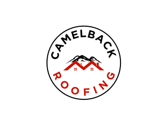 CAMELBACK ROOFING logo design by sodimejo