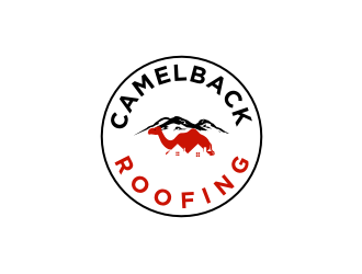 CAMELBACK ROOFING logo design by sodimejo