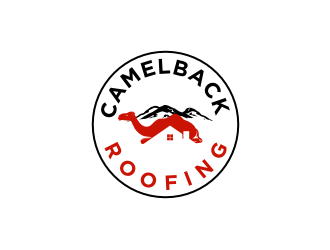 CAMELBACK ROOFING logo design by sodimejo