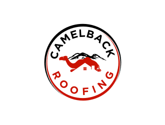 CAMELBACK ROOFING logo design by sodimejo