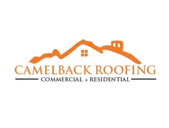CAMELBACK ROOFING logo design by shravya