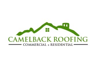 CAMELBACK ROOFING logo design by shravya