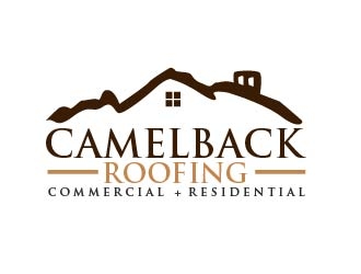 CAMELBACK ROOFING logo design by shravya