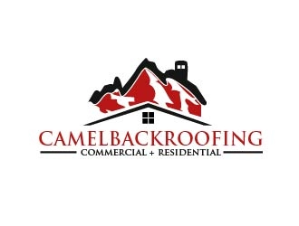 CAMELBACK ROOFING logo design by shravya