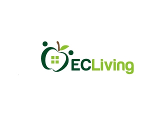 EC Living logo design by Marianne