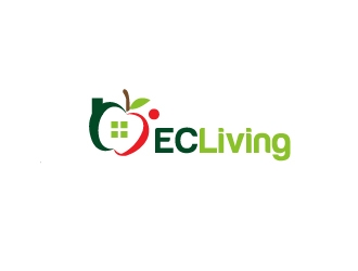 EC Living logo design by Marianne