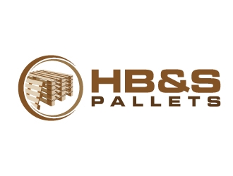 HB&S PALLETS logo design by abss