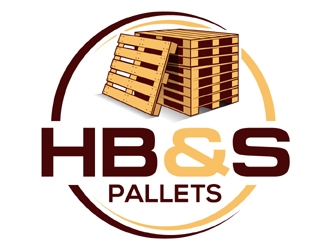 HB&S PALLETS logo design by MAXR