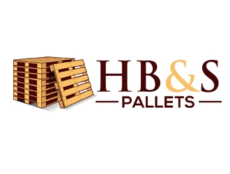 HB&S PALLETS logo design by MAXR