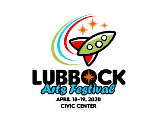 Lubbock Arts Festival logo design by serprimero