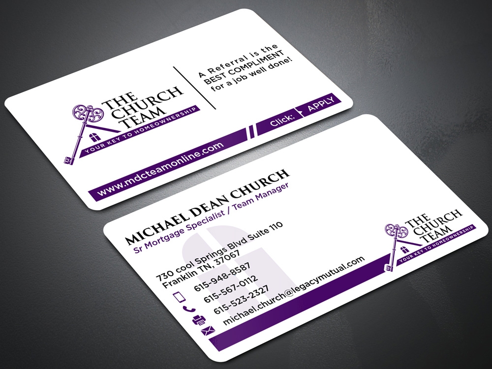 The Church Team Legacy Mutual Mortgage logo design by Gelotine