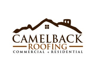 CAMELBACK ROOFING logo design by shravya
