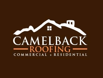 CAMELBACK ROOFING logo design by shravya