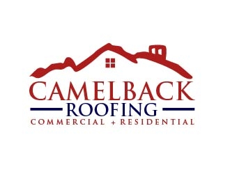 CAMELBACK ROOFING logo design by shravya