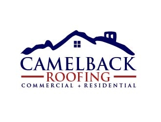 CAMELBACK ROOFING logo design by shravya