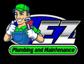 EZ Plumbing and Maintenance logo design by DreamLogoDesign