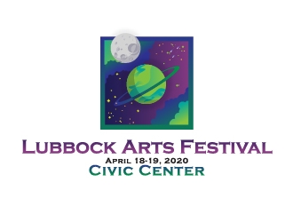 Lubbock Arts Festival logo design by Xyron