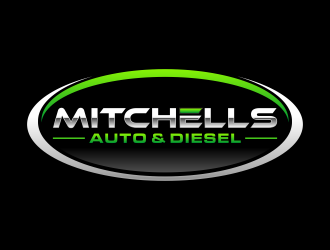 Mitchells Auto & Diesel logo design by hidro