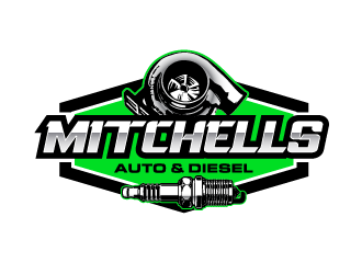 Mitchells Auto & Diesel logo design by PRN123