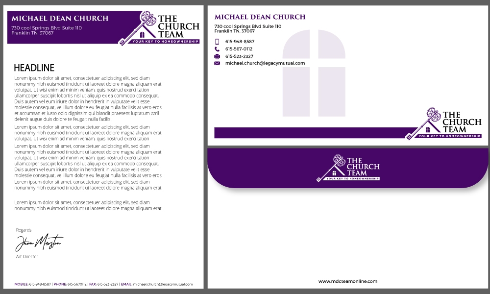 The Church Team Legacy Mutual Mortgage logo design by Gelotine