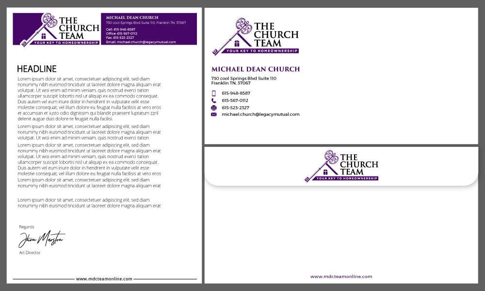 The Church Team Legacy Mutual Mortgage logo design by Gelotine