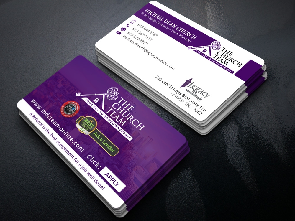 The Church Team Legacy Mutual Mortgage logo design by Gelotine