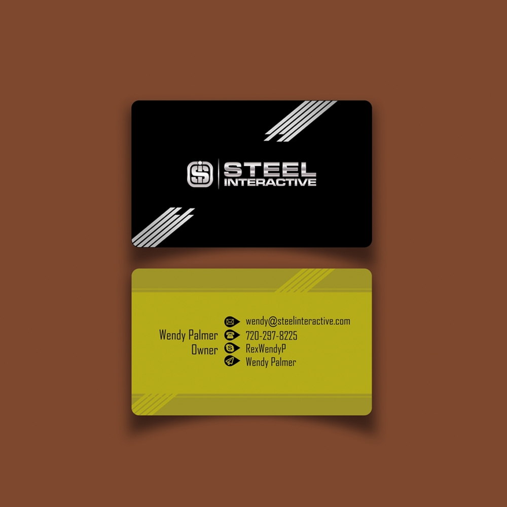 Steel Interactive Inc. logo design by indrabee