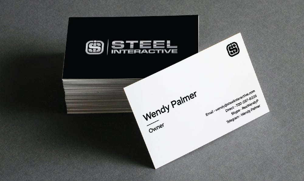 Steel Interactive Inc. logo design by Boooool