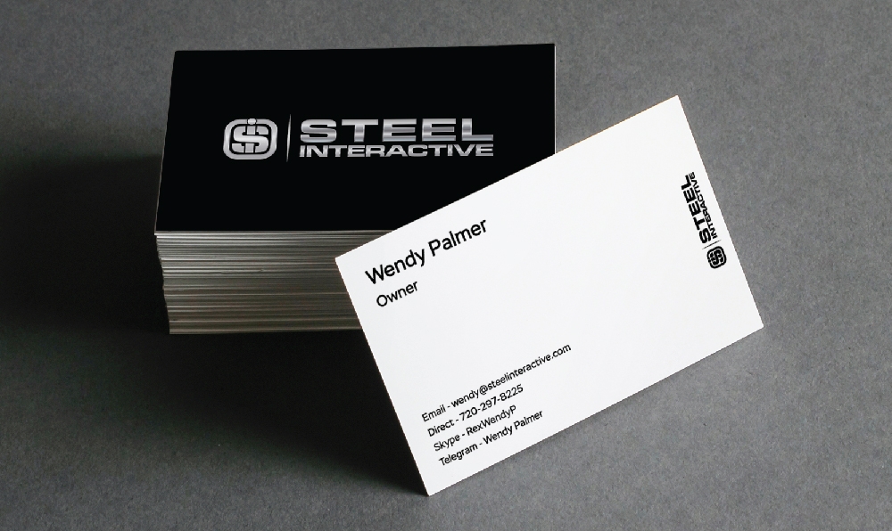 Steel Interactive Inc. logo design by Boooool