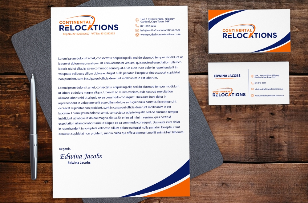 Continental Relocations & South African Relocations logo design by LogOExperT