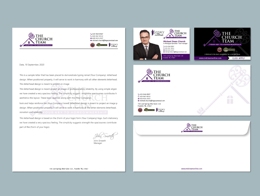 The Church Team Legacy Mutual Mortgage logo design by Boomstudioz