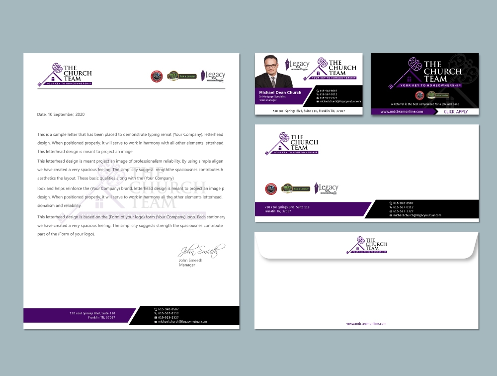 The Church Team Legacy Mutual Mortgage logo design by Boomstudioz