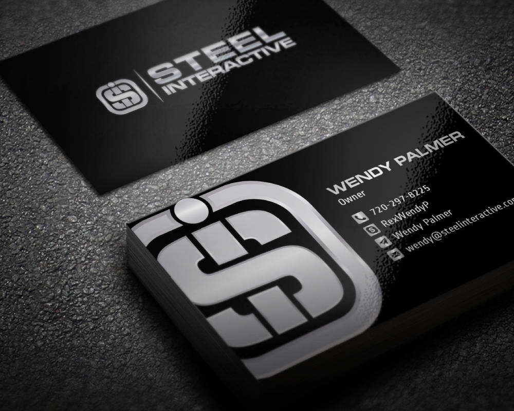 Steel Interactive Inc. logo design by Boomstudioz