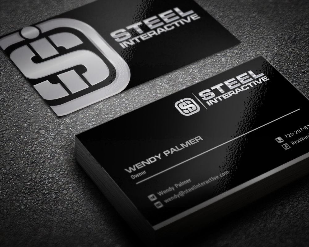 Steel Interactive Inc. logo design by Boomstudioz