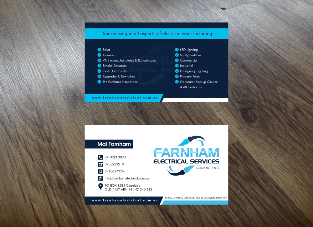 Farnham Electrical Services logo design by shravya