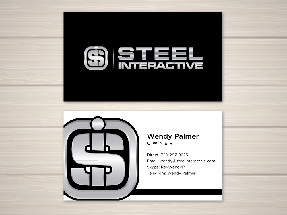 Steel Interactive Inc. logo design by labo