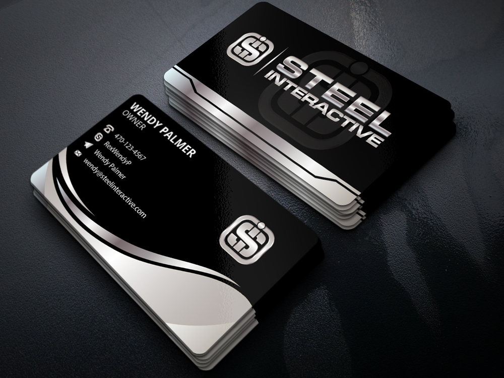 Steel Interactive Inc. logo design by Gelotine