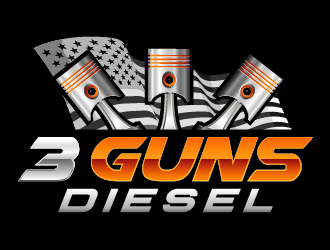3 Guns Diesel logo design by axel182