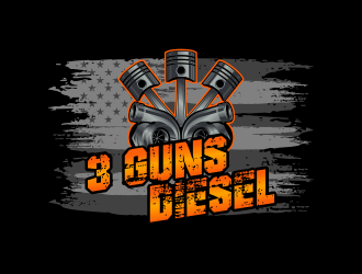 3 Guns Diesel logo design by Kruger