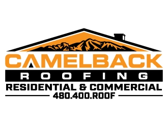 CAMELBACK ROOFING logo design by jaize