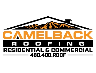 CAMELBACK ROOFING logo design by jaize