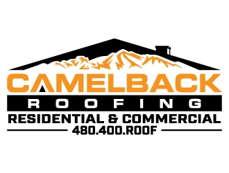 CAMELBACK ROOFING logo design by jaize