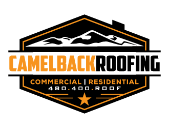 CAMELBACK ROOFING logo design by pencilhand