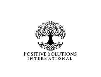 Positive Solutions International logo design by pixeldesign