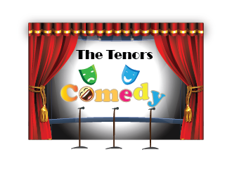 The Tenors of Comedy logo design by pixeldesign