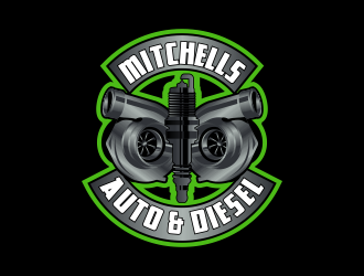 Mitchells Auto & Diesel logo design by Kruger