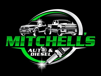 Mitchells Auto & Diesel logo design by DreamLogoDesign