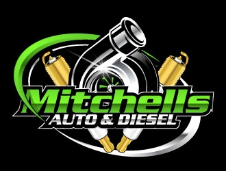 Mitchells Auto & Diesel logo design by Suvendu